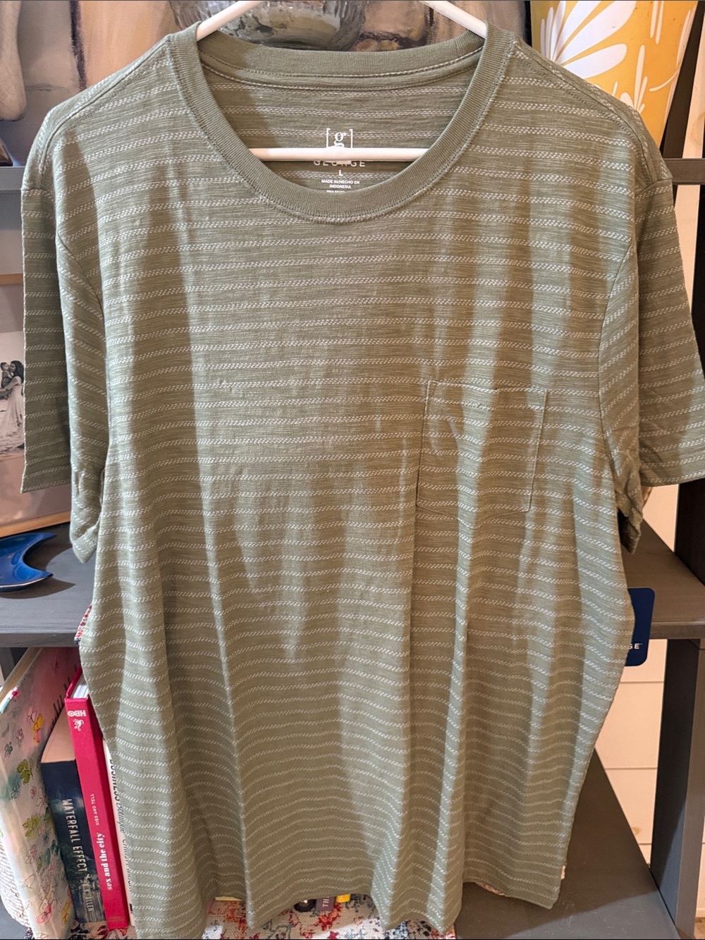 George Olive Green Short-Sleeve Crew Neck T-Shirt